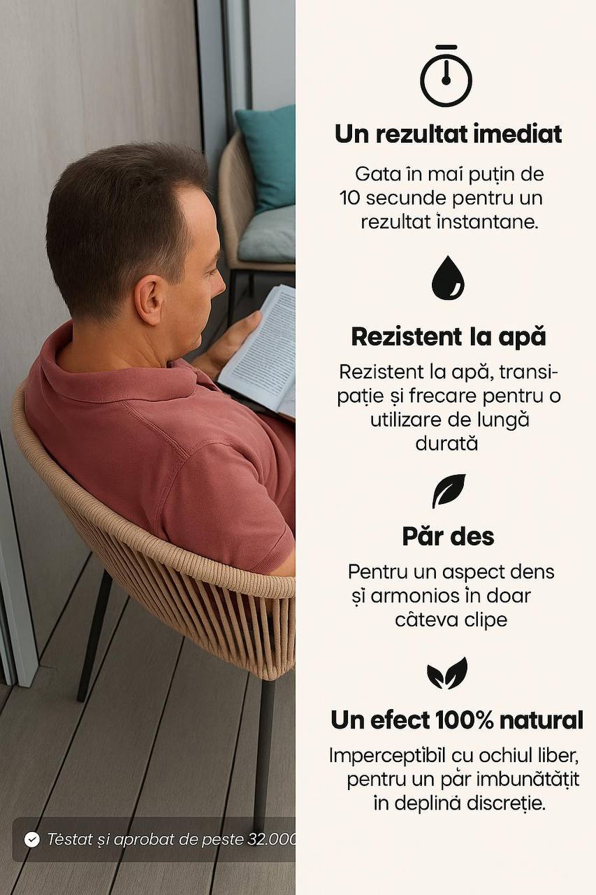 Pudră Capilară Flexienna™ – Camuflați instantaneu zonele fără păr