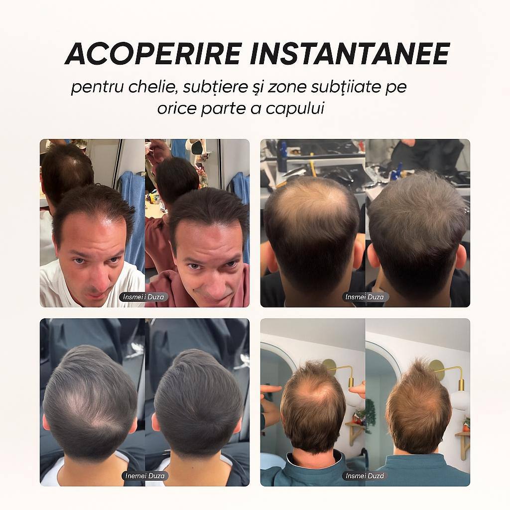 Pudră Capilară Flexienna™ – Camuflați instantaneu zonele fără păr